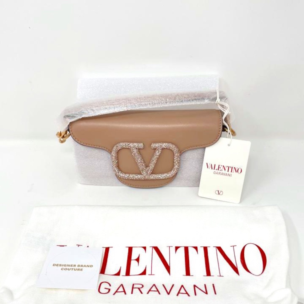 Valentino Small Loco with Crystals Shoulder Bag